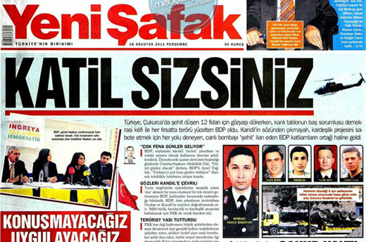 &lsquo;BDP&rsquo;ye Saldırı Olursa Sorumlusu AKP ve Yeni Şafak&rsquo; | Kaos GL - LGBTİ+ Haber Portalı Haber