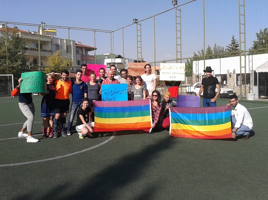 Solidarity match with LGBTI refugees in Denizli Kaos GL - News Portal for LGBTI+
