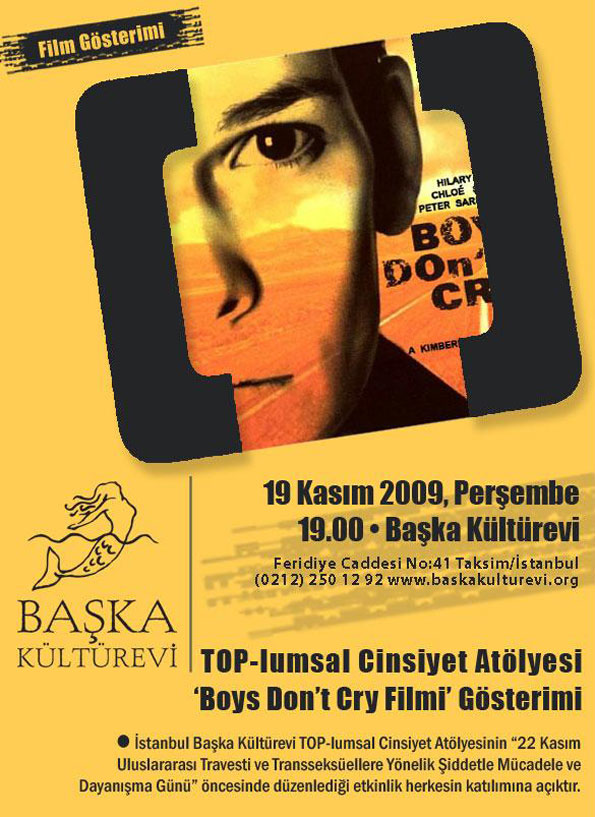 Boys Don't Cry filmi gösterimi | Kaos GL - LGBTİ+ Haber Portalı Haber