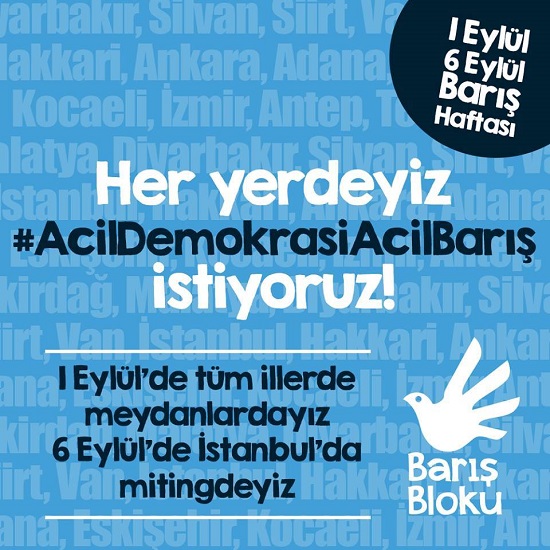 İstanbul barış için sokağa çıkıyor Kaos GL - LGBTİ+ Haber Portalı