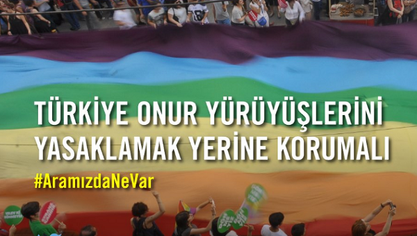 Uluslararası Af Örgütü: Türkiye Onur Yürüyüşü&rsquo;nü yasaklamak yerine korumalı | Kaos GL - LGBTİ+ Haber Portalı Haber