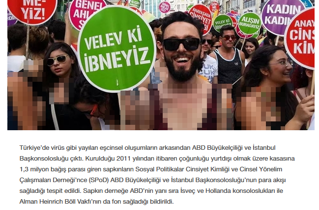 AKİT, SPoD’u hedef göstermeye devam ediyor Kaos GL - LGBTİ+ Haber Portalı