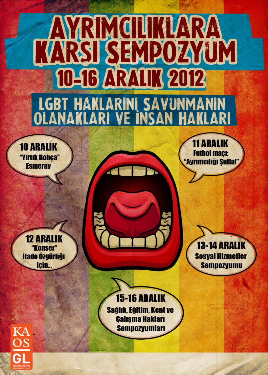 The Program of &lsquo;Symposium Against Discriminations&rsquo; Announced! Kaos GL - News Portal for LGBTI+