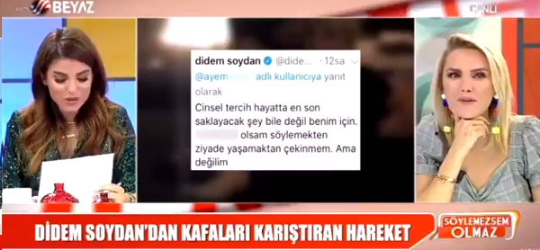 Pro-government Beyaz TV censored the word “bisexual” Kaos GL - News Portal for LGBTI+