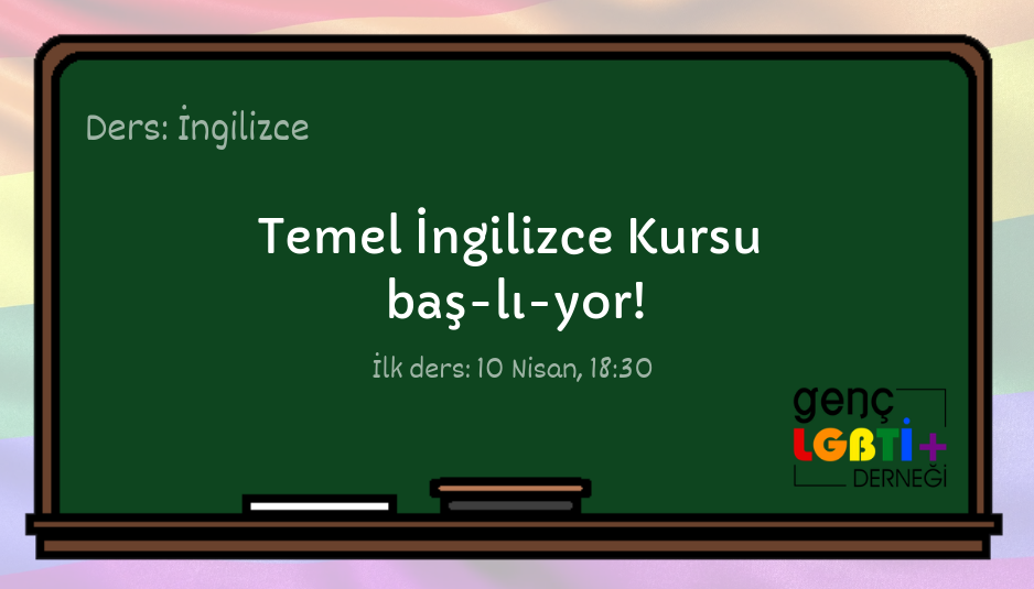 Genç LGBTİ+’dan “Temel İngilizce Kursu” | Kaos GL - LGBTİ+ Haber Portalı Haber