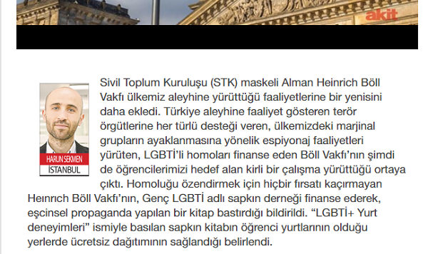 Akit, Genç LGBTİ+’yı hedef gösterdi | Kaos GL - LGBTİ+ Haber Portalı Haber