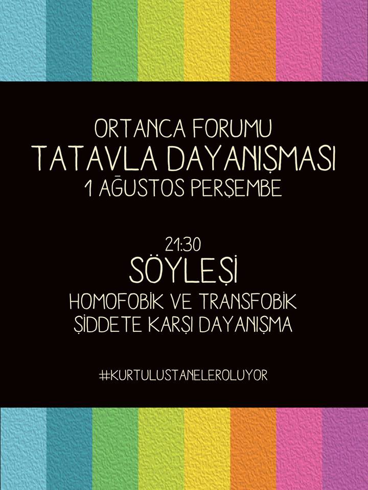 LGBT Forumu Bu Akşam Feriköy Ortanca Parkı&rsquo;nda | Kaos GL - LGBTİ+ Haber Portalı Haber