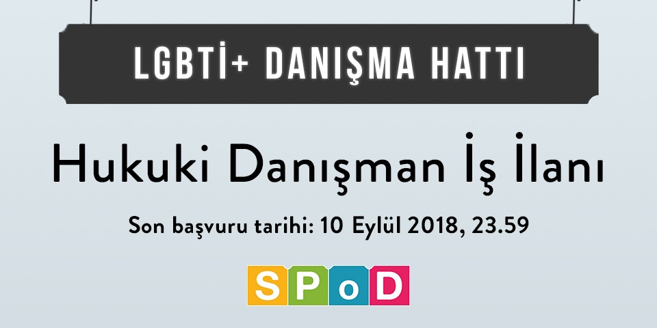 SPoD’dan danışma hattı için hukuki danışman ilanı | Kaos GL - LGBTİ+ Haber Portalı Haber