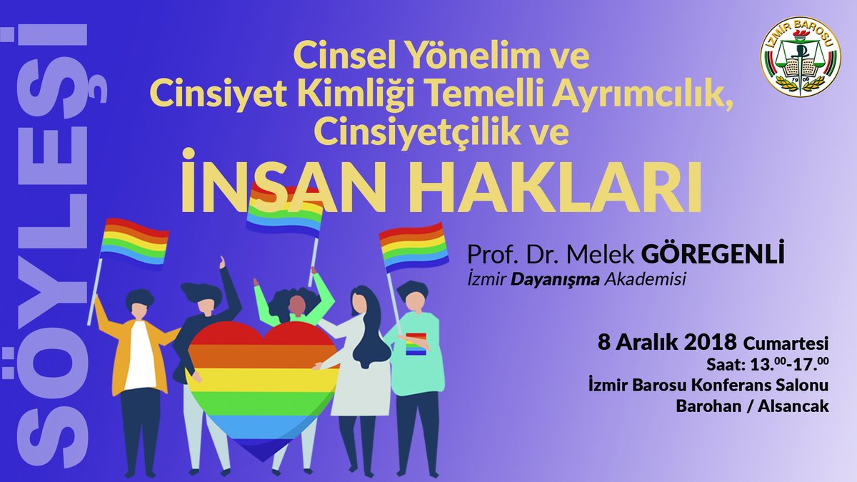 İzmir Barosu LGBTİ+’lara yönelik ayrımcılığı konuşacak Kaos GL - LGBTİ+ Haber Portalı