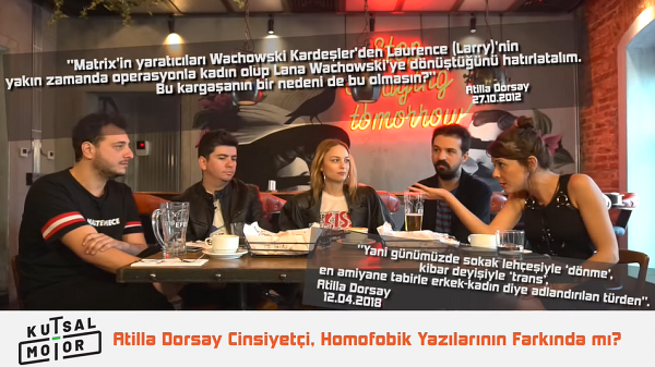 Atilla Dorsay’ın transfobik yorumları Birahane’de konuşuldu | Kaos GL - LGBTİ+ Haber Portalı Haber