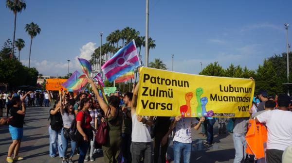 Mersin’de 1 Mayıs: Patronun zulmü varsa lubunun muamması var | Kaos GL - LGBTİ+ Haber Portalı Haber