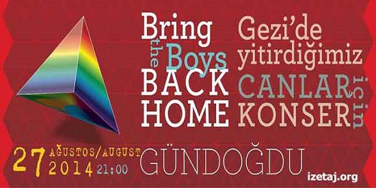 Gezi&rsquo;de öldürülenleri anma konseri | Kaos GL - LGBTİ+ Haber Portalı Haber