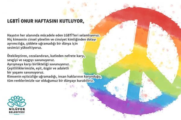 Nilüfer Belediyesi Onur Haftası&rsquo;nı kutluyor! | Kaos GL - LGBTİ+ Haber Portalı Haber
