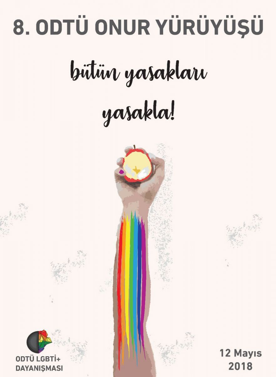 8. ODTÜ Onur Yürüyüşü afişi belli oldu | Kaos GL - LGBTİ+ Haber Portalı Haber