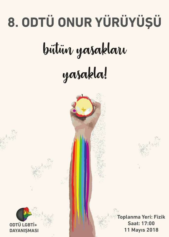 ODTÜ Onur Yürüyüşü yarın! Kaos GL - LGBTİ+ Haber Portalı