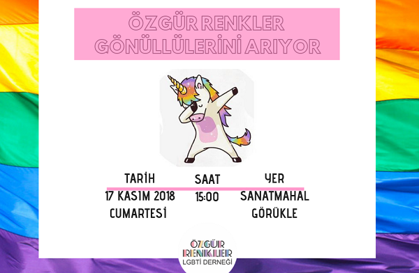 Özgür Renkler gönüllüleriyle bir araya geliyor | Kaos GL - LGBTİ+ Haber Portalı Haber