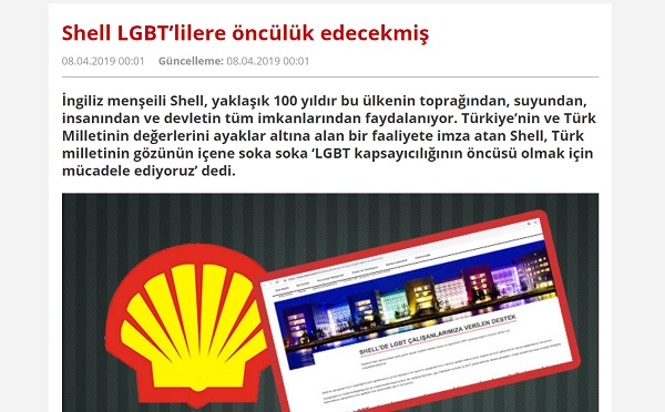 Milat gazetesi Shell’i hedef gösterdi | Kaos GL - LGBTİ+ Haber Portalı Haber