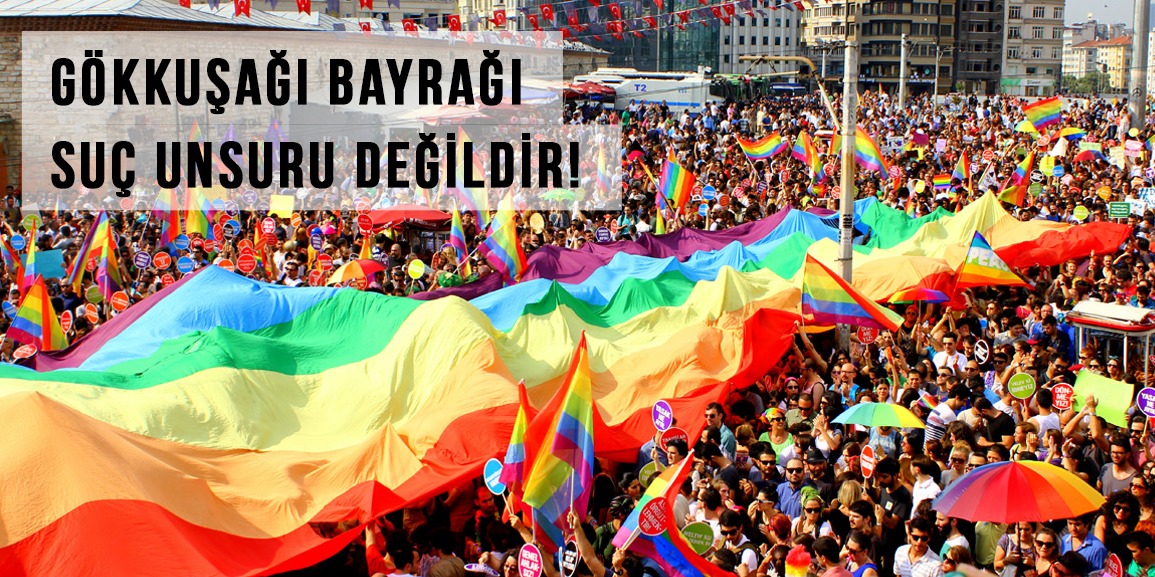 SPoD: Gökkuşağı Bayrağı suç unsuru değildir | Kaos GL - LGBTİ+ Haber Portalı Haber