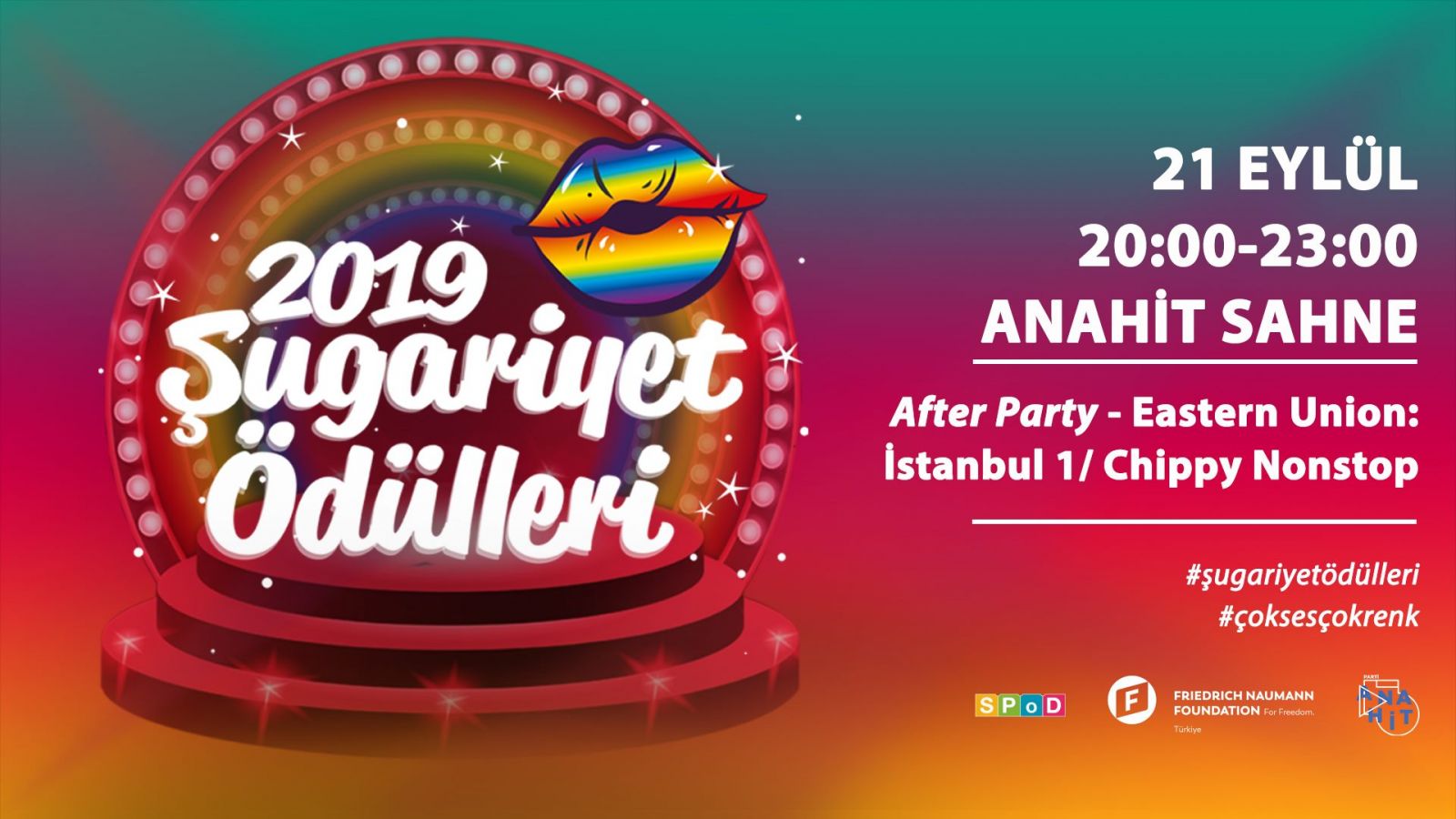 Şugariyet Ödülleri töreni bu hafta sonu! Kaos GL - LGBTİ+ Haber Portalı