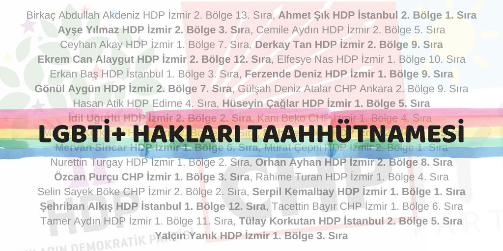 LGBTİ+ Hakları Taahhütnamesi’ni hangi adaylar imzaladı? Kaos GL - LGBTİ+ Haber Portalı