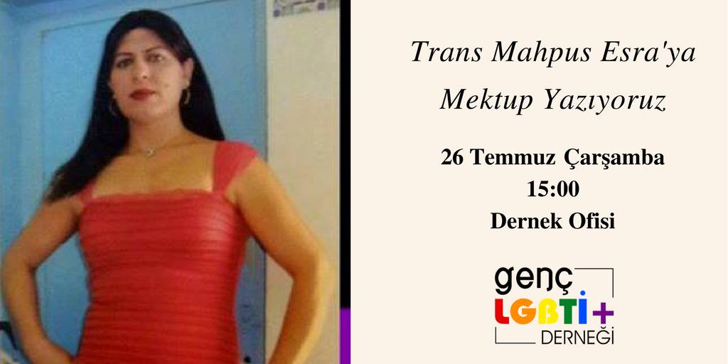 Mektuplarımız trans mahpus Esra’ya! Kaos GL - LGBTİ+ Haber Portalı