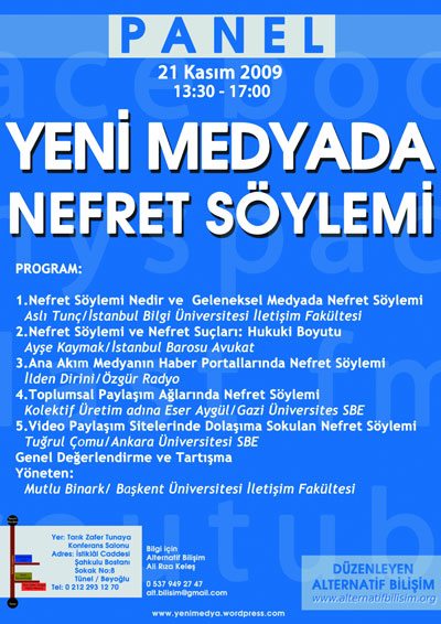 Yeni Medyada Nefret Söylemi Paneli | Kaos GL - LGBTİ+ Haber Portalı Haber