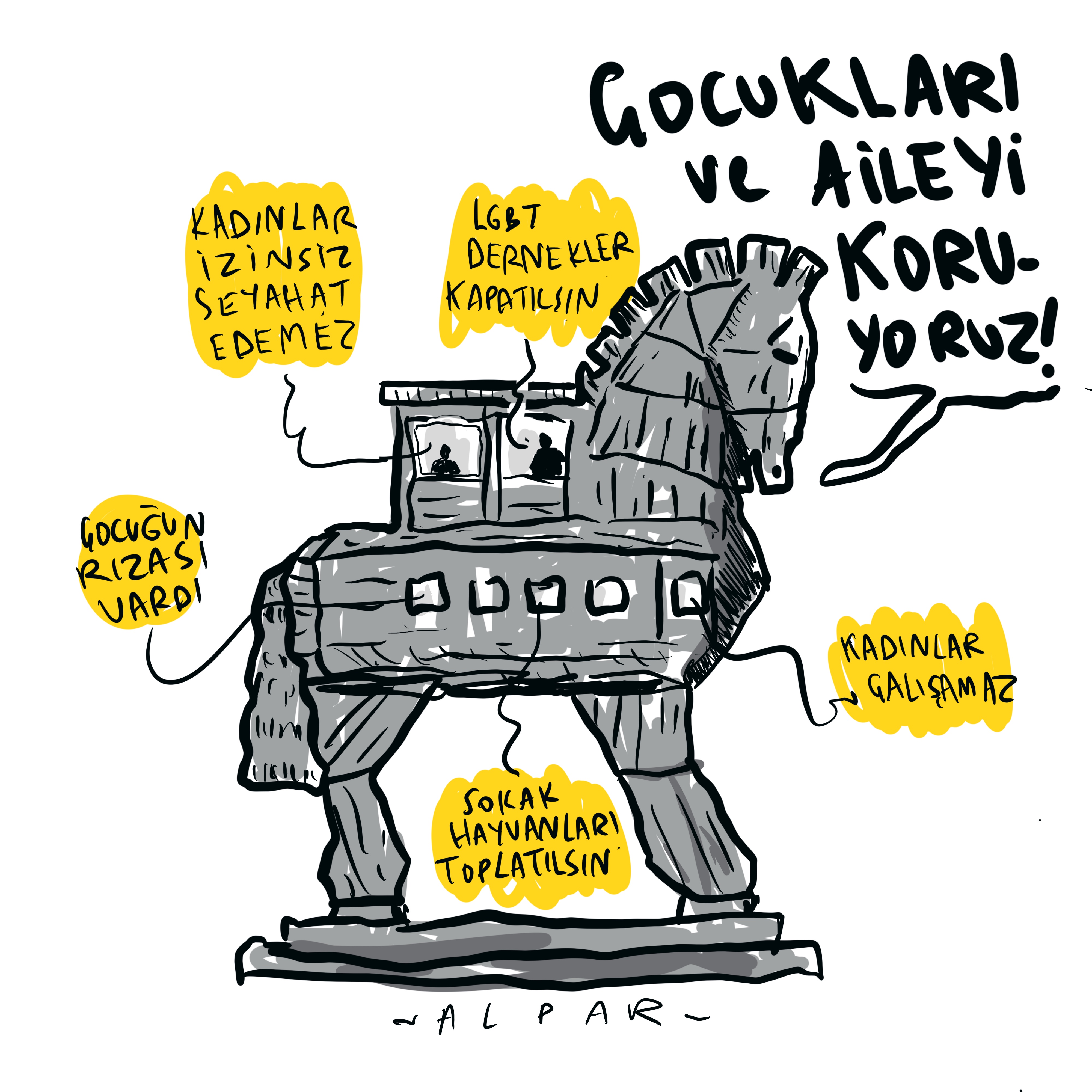 Bir Truva Atı olarak “Büyük Aile Yürüyüşü” | Kaos GL - LGBTİ+ Haber Portalı Gökkuşağı Forumu Köşe Yazısı