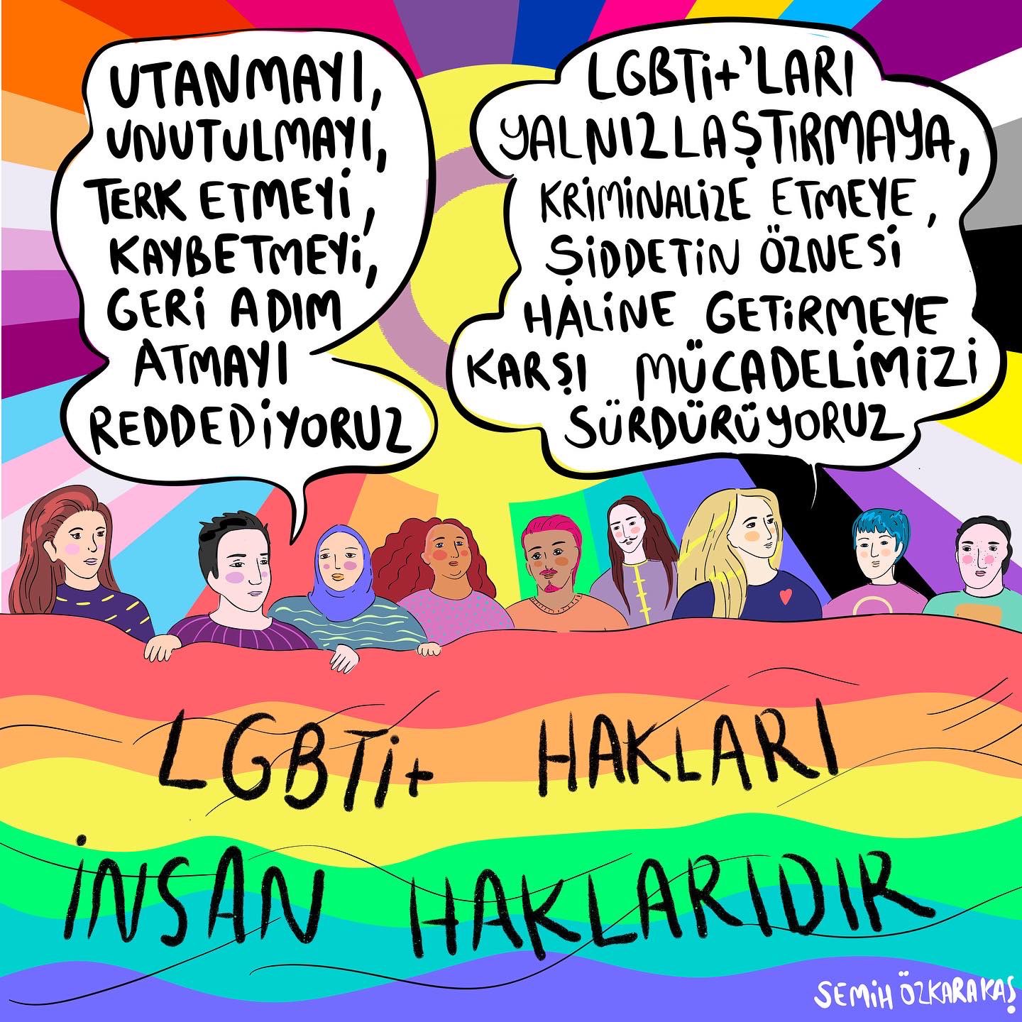 Utanmayı, unutulmayı, terk etmeyi, kaybetmeyi, geri adım atmayı reddediyoruz Kaos GL - LGBTİ+ Haber Portalı